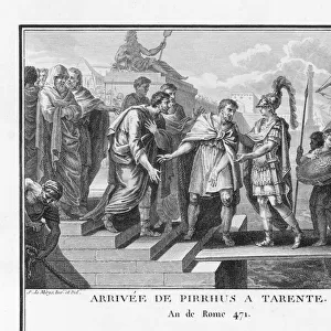 Pyrrhus, King of Epirus, landing at Taranto