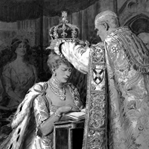 Queen Mary being crowned