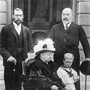 Queen Victoria with four generations of her family