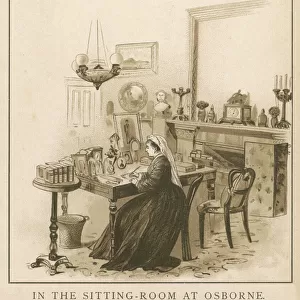 Queen Victoria in her Osborne House sitting room