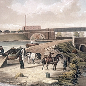 Railway Bridge Crossing Canal