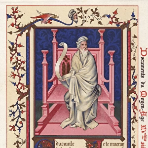 Reproduction of a page from a French psalter