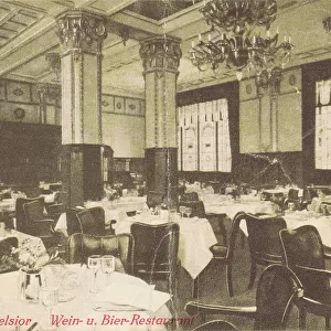 The restaurant at the Hotel Excelsior, Berlin, 1920s