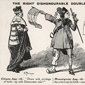 The Right Dishonourable Double-Face Asquith