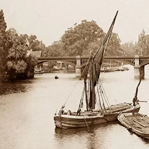 River Thames from Kingston Bridge Victorian period