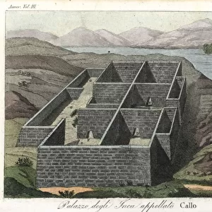 Ruins of the Inca Palace (tambo) at Callo, Cotopaix, Ecuador