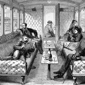 Saloon carriage of the London, Brighton and South Coast rai