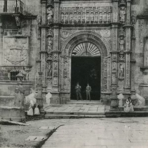 Santiago de Compostela, Spain - Entrance of Royal Hospital