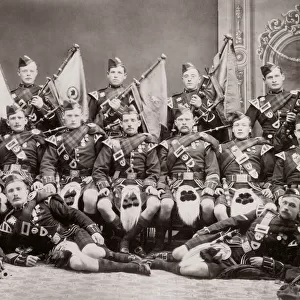 Scottish regiment, British army, pipe band
