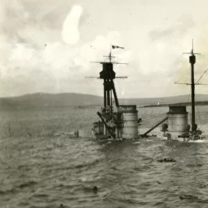 Scuttling of German fleet at Scapa Flow, post-WW1
