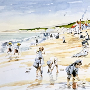 Seaside scene - Turn of the Century