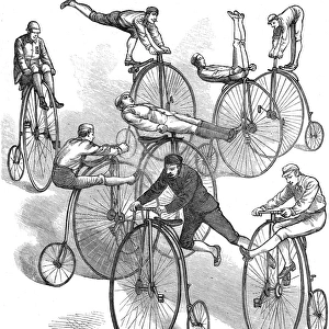 A Selection of Ways to Ride a Penny Farthing Bicycle, 1881