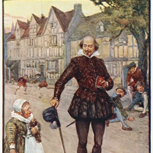 Shakespeare in a London street