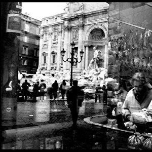 Shop window reflection, Florence, Italy
