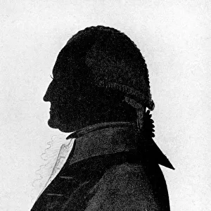 Silhouette portrait of George Washington