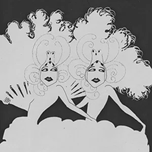 A sketch of the Dolly Sisters c. 1923 Date: circa 1923
