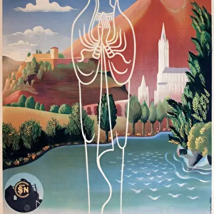 SNCF poster, Lourdes