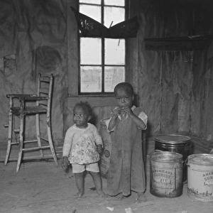 Southeast Missouri Farms. Family of sharecropper in kitchen