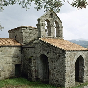 Spain. Galicia. Bande. Santa Comba Church