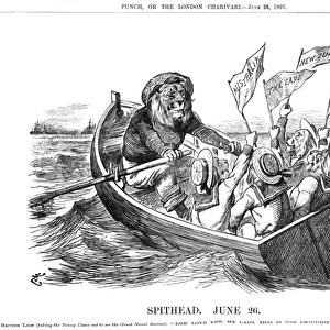 Spithead Review cartoon 1897