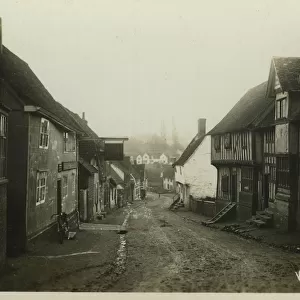 The Street, Kersey, Ipswich, Babergh, Suffolk, England. Date: 1900s