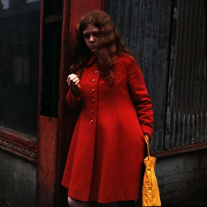 A Study In Red. Southhbank, Middlesbrough 1970s