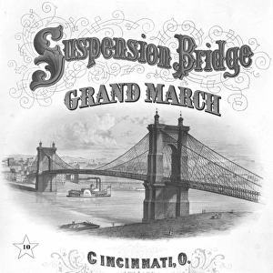Suspension Bridge, Grand March, Cincinnati, O
