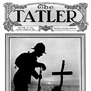 Tatler cover - Soldier at Gallipoli with grave