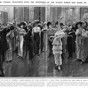 Tea tango craze: learning to Tango, 1913