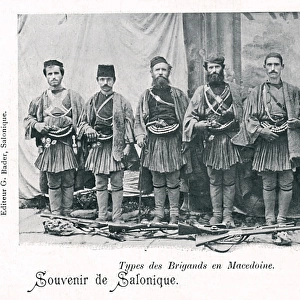 Thessaloniki, Greece - A band of Macedonian Brigands