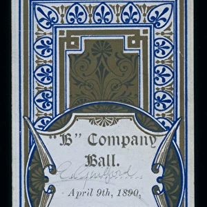 Ticket to a regimental ball, Royal Assembly Rooms