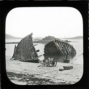Timber Shipwreck, Scilly Isles, Cornwall