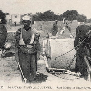 Traditional road making in Upper Egypt