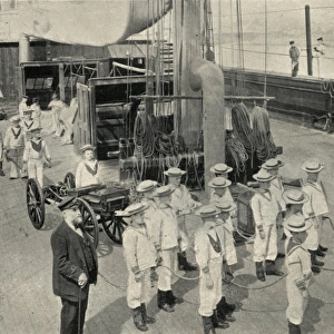 Training Ship Exmouth, gun crew