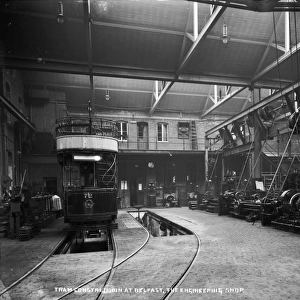 Tram Construction at Belfast, the Engineering Shop