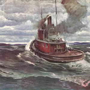 Tugboat at Sea Date: 1948