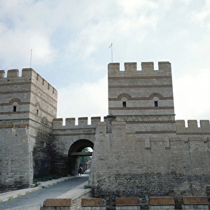 Turkey. Istanbul. Theodosian Walls. Belgrade Gate