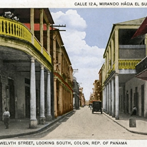 Twelvth Street, looking South, Colon, Republic of Panama