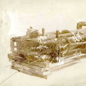 Two-cylinder steam engine used by Sir Hiram Maxim, circa?