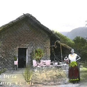 Typical rural scene near Monterrey, Nuevo Leon, Mexico