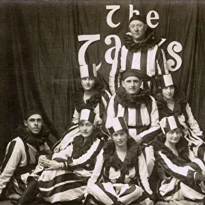 UK Entertainment Troupe, The Tanks, Striped Pierrot Costumes
