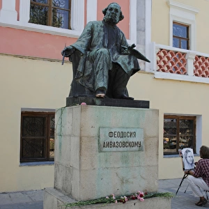 Ukraine. Feodosiya. Ivan Aivazovskys statue