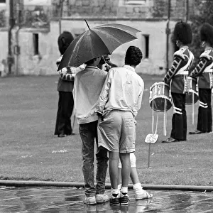 Umbrella tourists Windsor