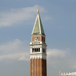 Venice. Campanile of St. Mark and the Ducal Palace of the D