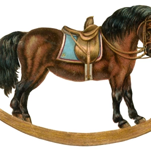 Victorian scrap - Rocking horse