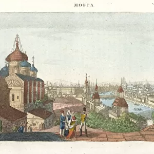 View of the city of Moscow, Russia, circa 1800
