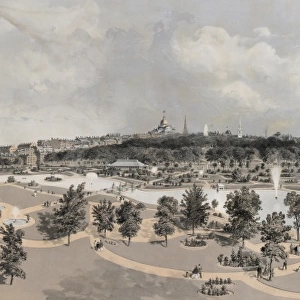 View of the Public Garden & Boston Common - from Arlington S
