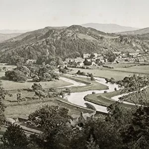 Vintage 19th century photograph: Vale of Ffestiniog, rural Wales