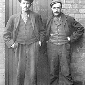 W Moult and J Fidler, workers at hatworks