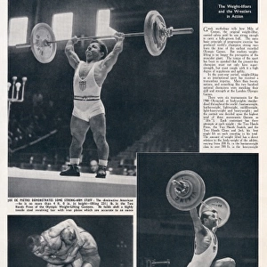Weight-lifters and wrestlers, 1948 London Olympics